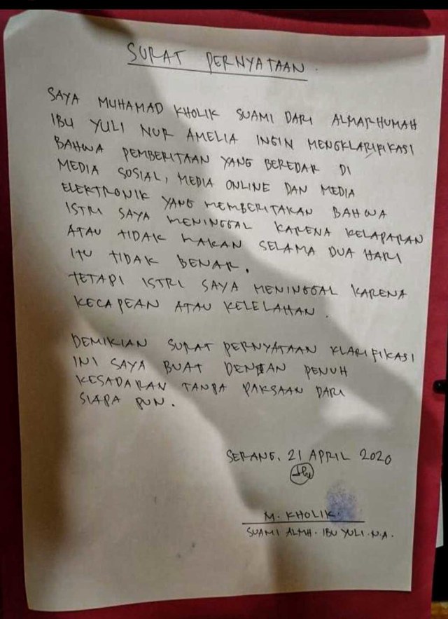 Keluarga Ibu di Serang Buka Suara: Meninggal Bukan Kelaparan, tapi Kelelahan (471694)