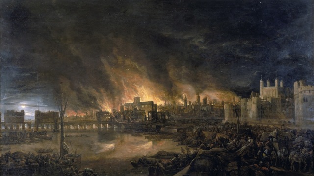 Kebakaran hebat di London tahun 1666 | Kredit foto: Wikimedia Commons