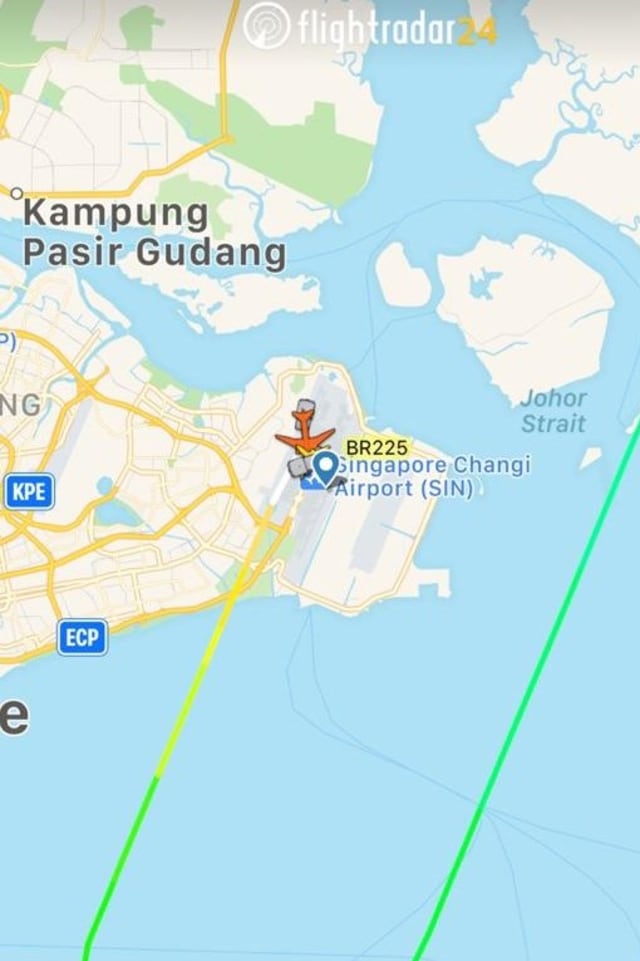 PTR - Suasana flight radar Singapura
