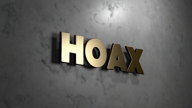 Hoax (Ilustrasi) Foto: Shutter Stock