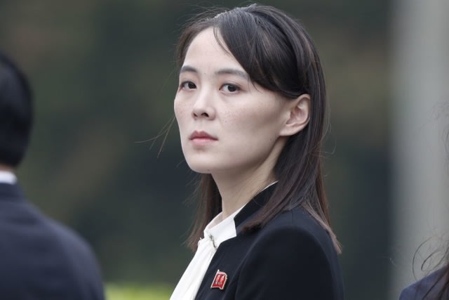 Adik perempuan Kim Jong Un, Kim Yo Jong. Foto: Jorge Silva/Pool via Bloomberg