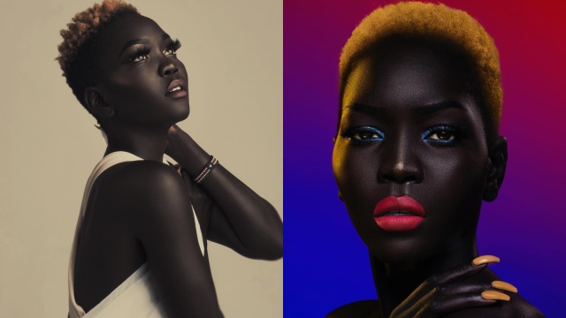 Nyakim Gatwech, Model asal Sudan yang dinobatkan sebagai manusia dengan kulit paling gelap. dok. Instagram @queennyakimofficial