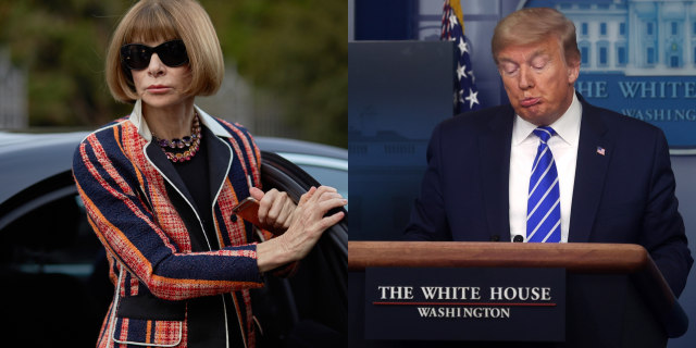 Anna Wintour & Donald Trump Foto: Shutterstock/Reuters/Jonathan Ernst