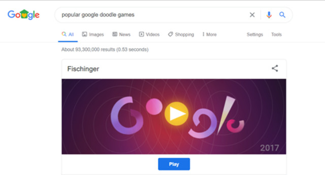 Tampilan Google Doodle Oskar Fishinger. Foto: Dok. Screenshot