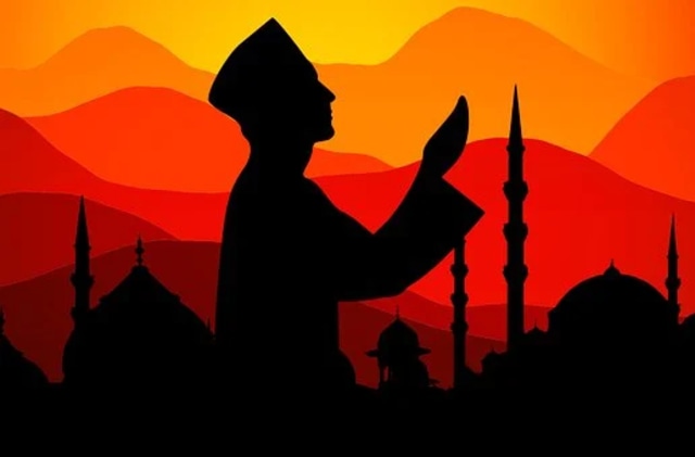 Ilustrasi Imsak dan Buka Puasa foto: Pixabay