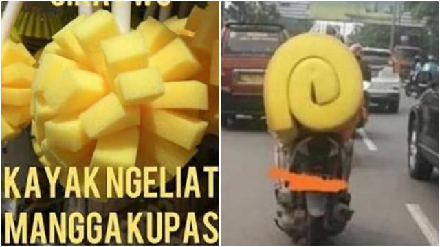 Godaan saat puasa yang bikin salah fokus. (Foto: Instagram @meme.comic.indonesia dan 1cak)