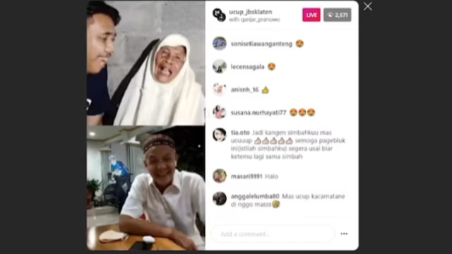 Viral Mbah Minto dihubungi Gubernur Jawa Tengah, Ganjar Pranowo. (Foto: Instagram/Tangkapan Layar @ganjar_pranowo)