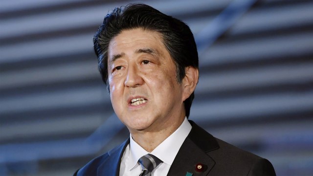 Perdana Menteri Jepang Shinzo Abe. Foto: Kyodo via AP