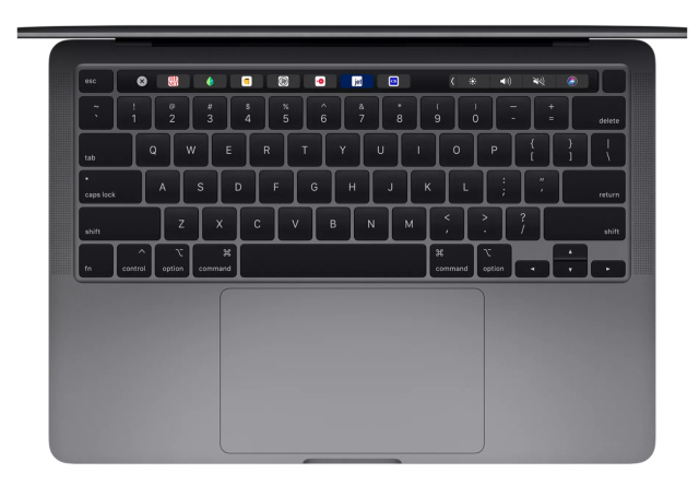 Keyboard Magic di Apple MacBook 13 Inci 2020 Foto: Apple