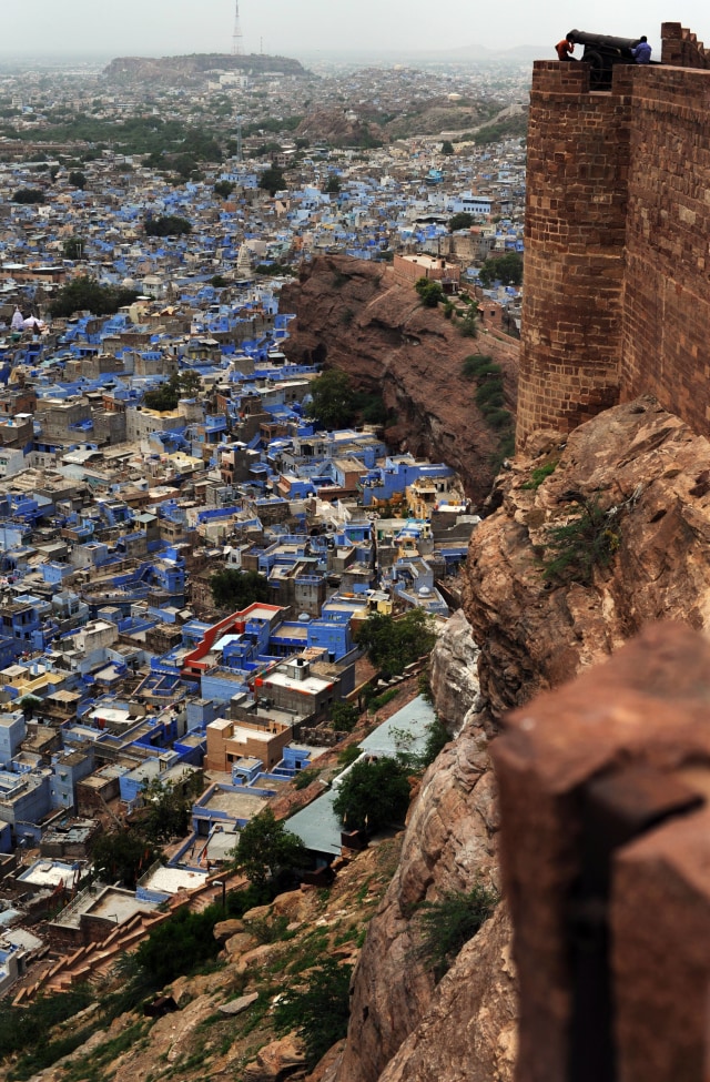 Kota serba biru di India. Foto: AFP/ANN TORNKVIST 