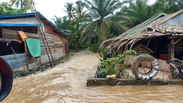Kondisi banjir di rumah warga di empat desa di Morowali Utara yang sudah mulai surut. Foto: Istimewa