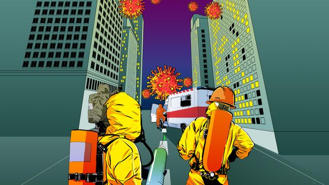 Ilustrasi basmi virus corona (foto: kumparan)