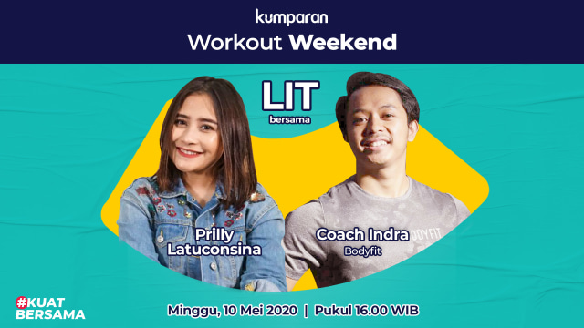 kumparan Workout Weekend edisi kedua bersama Prilly Latuconsina dan Coach Indra. Foto: kumparan