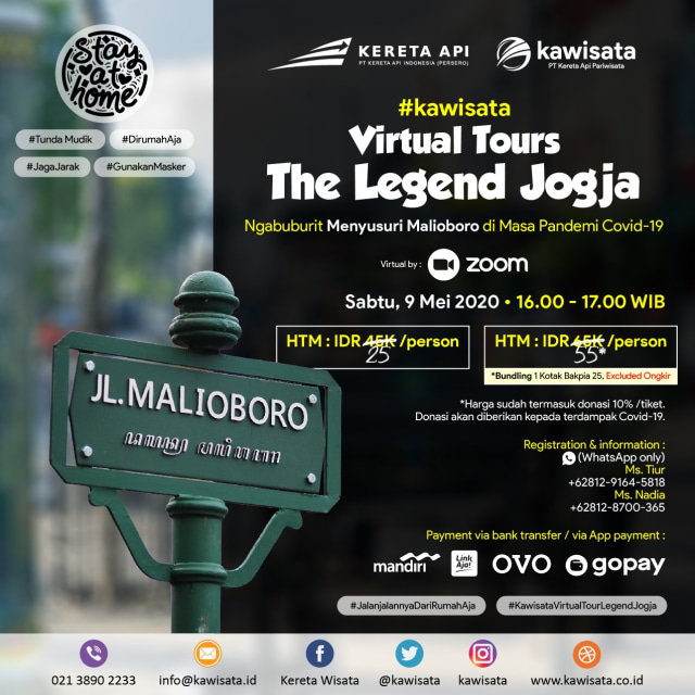 Tur virtual Kawisata ke Yogyakarta Foto: Dok. Kawisata