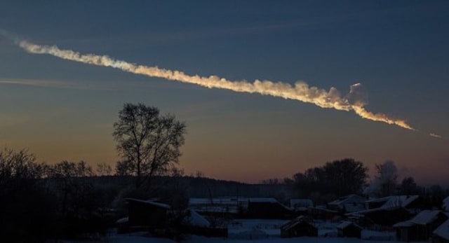 Ilustrasi hujan meteor yang dianggap sebagai dukhan. FOTO: Wikimedia Commons