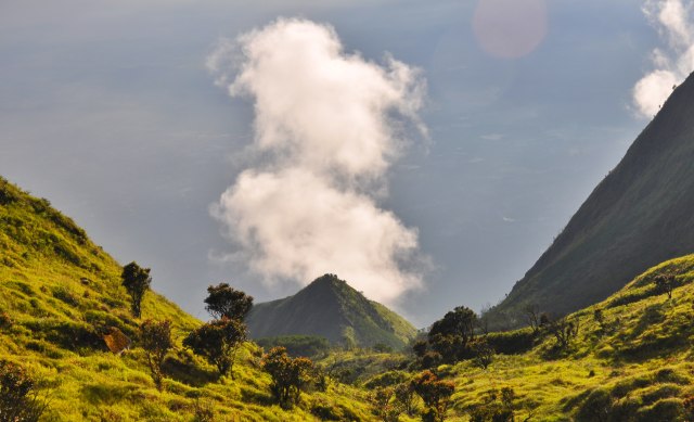 Bentang dan landskap alam Gunung Merbabu, terkenal sangan memesona. Salah satuny seperti terlihat ini. Foto: Harley Sastha