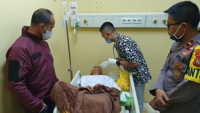 Kecelakaan antara pemuda dan anggota Ditsamapta PMJ