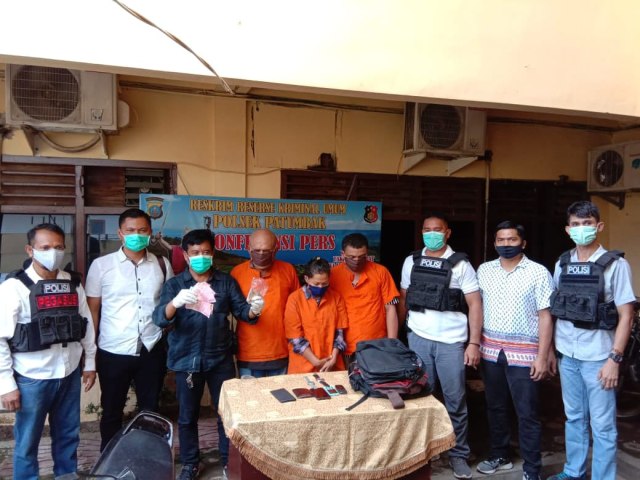 3 pelaku hipnotis di dalam angkot di Medan di tangkap. Foto: Dok. Polrestabes Medan
