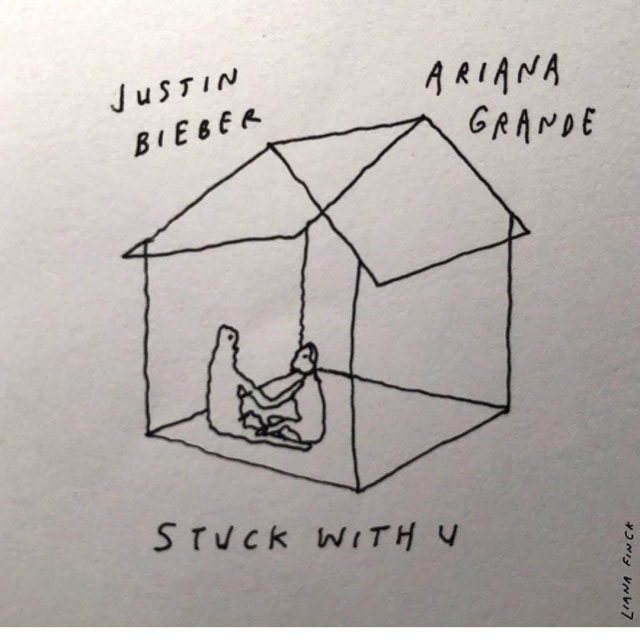 Teaser lagu Stuck With You. Foto: Instagram /@justinbieber