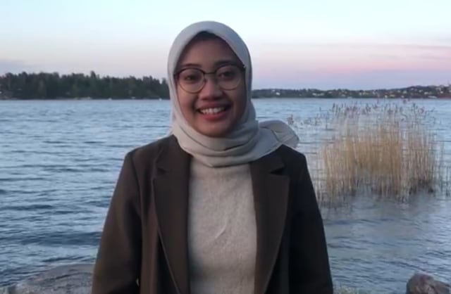Novita Supardi (25) wanita asal Bandar Lampung, Lampung yang berbagi pengalaman berpuasa 19 jam di negara Swedia | Foto: Dok. Novita Supardi