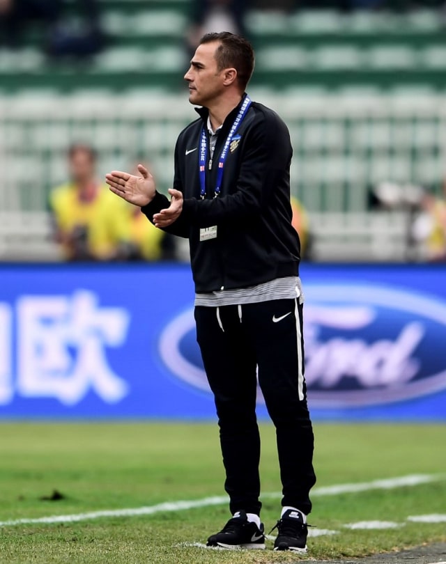 Fabio Cannavaro ketika masih melatih Tianjin Tianhai (Tianjin Quanjian).  Foto: STR / AFP