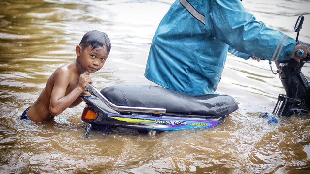 Ilustrasi banjir. Foto: Iqbal  Firdaus/kumparan