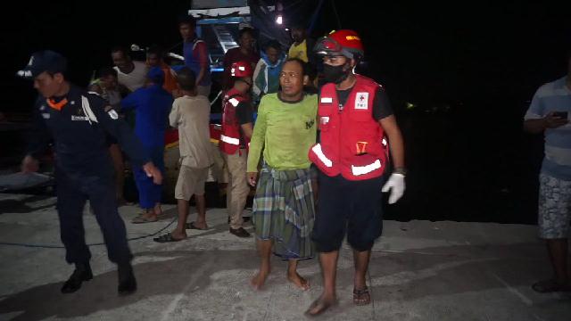 11 ABK korban insiden kapal terbalik di Pekalongan akhirnya bisa diselamatkan. (Foto: Istimewa/Dok. PMI)