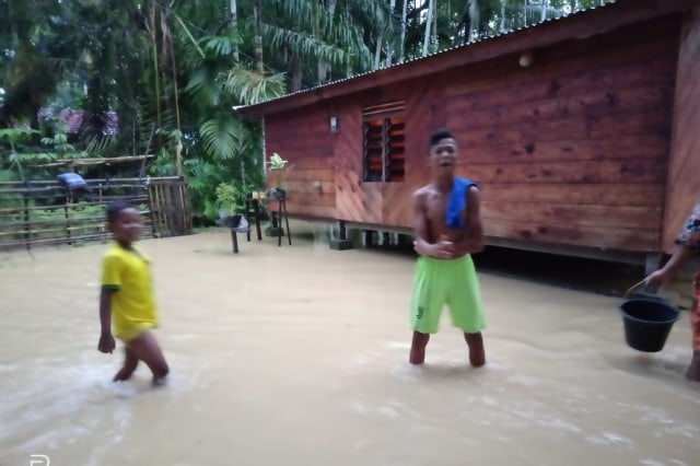 Salah satu rumah warga yang terendam. Dok. BPBA