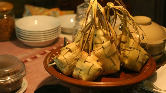 ilustrasi ketupat untuk Lebaran. Foto: Wikimedia Commons