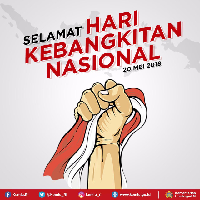 Ilustrasi Hari Kebangkitan Nasional. Foto: Twitter.com/@Kemlu_RI