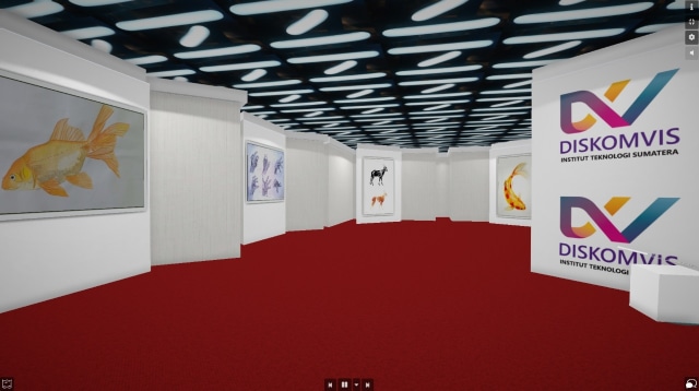 Gambaran virtual pameran karya Prodi DKV Itera | Foto: Dok. Itera