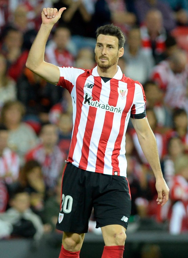 Penyerang Athletic Bilbao, Aritz Aduriz. Foto: AFP/ANDER GILLENEA