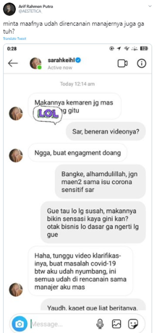 5 Berita Populer: Klarifikasi Sarah Keihl Hingga Lebaran di kumparan (242547)