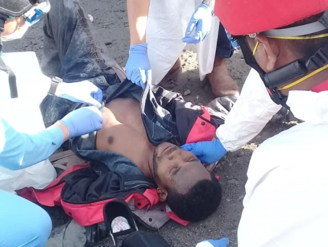 Sakeus, korban tembak di jalan tambang Freeport di Distrik Tembagapura, Kabupaten Miimika. (Dok: Polda Papua)