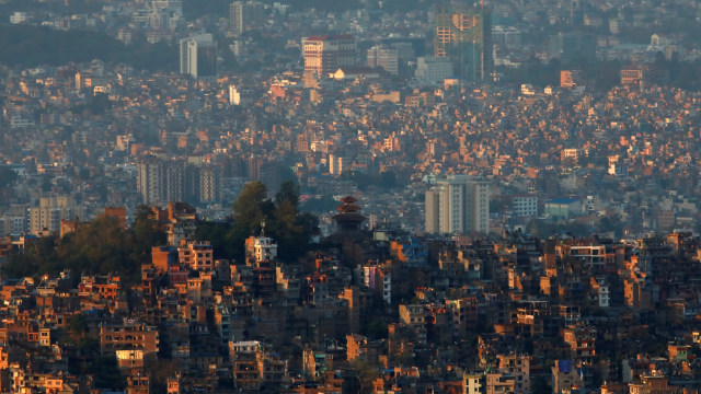 Pemandangan rumah-rumah di Kathmandu, Nepal. Foto: REUTERS/Navesh Chitrakar
