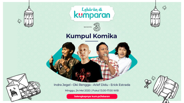 Lebaran di kumparan dengan Kumpul Komika Bersama Indra Jegel hingga Arief Didu (67261)
