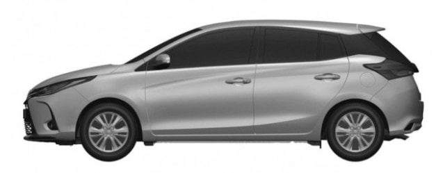 Gambar Paten Toyota Yaris Facelift Generasi Ketiga Bocor, Begini Tampilannya (44088)