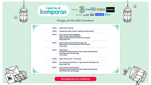 Live Lebaran di kumparan Lewat Virtual Open House hingga Kumpul Komika (135399)