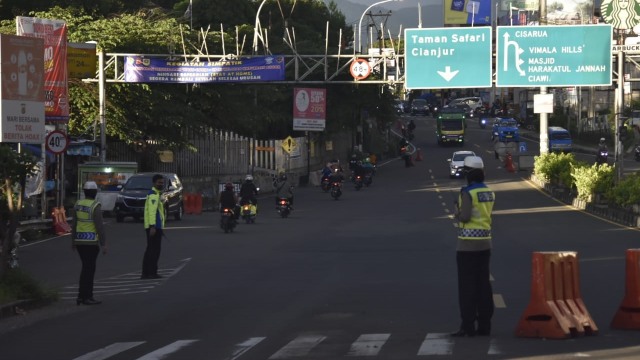 Kondisi arus lalu lintas ke arah Puncak, Bogor, Selasa (26/5). Foto: Dok. Polres Bogor