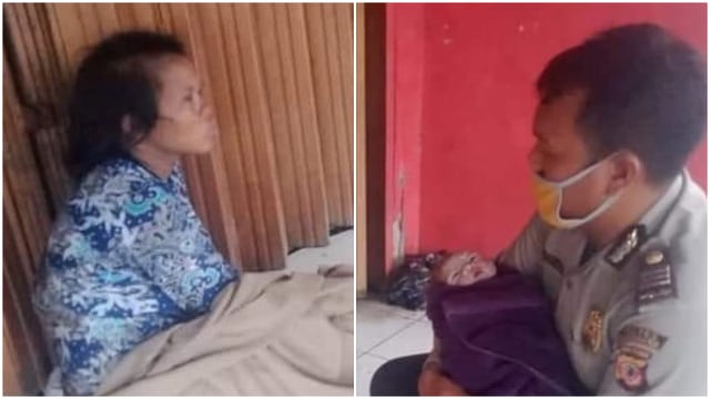 Salut, Polisi di Karawang Bantu Tunawisma Melahirkan di Pinggir Jalan (314644)