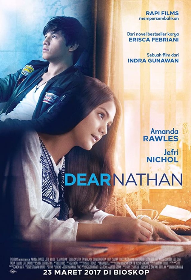 Poster film Dear Nathan. Dok: IMDb