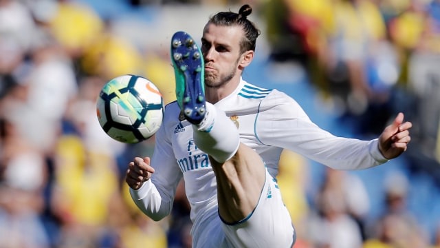 Bale beraksi di laga melawan Las Palmas. (Foto: Reuters/Santiago )