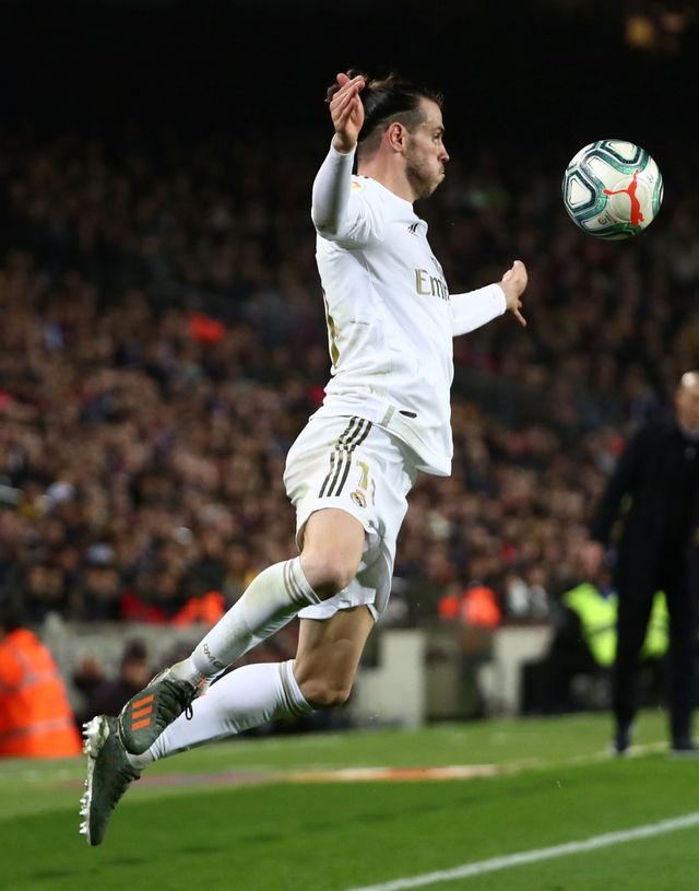 Aksi Gareth Bale di El Clasico 2019. Foto: Reuters/Sergio Perez