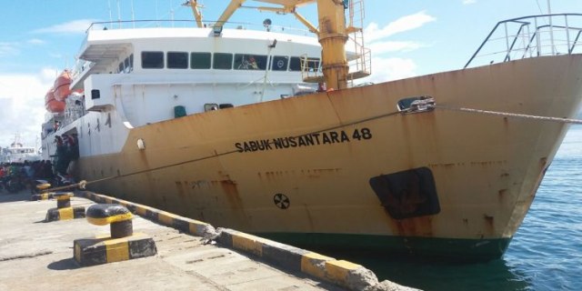 Kapal KM Sabuk Nusantara 48. Foto: Oceanweek