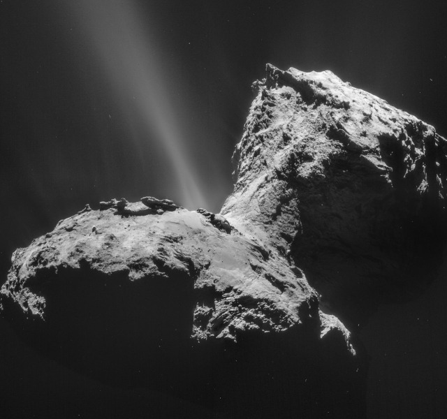 Komet 67P/Churyumov-Gerasimenko yang terekam suara nyanyiannya. Foto: ESA/Rosetta/NAVCAM via NASA