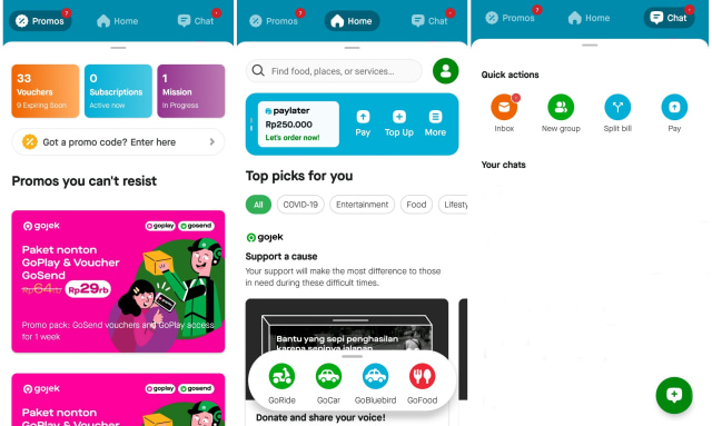 Aplikasi Gojek Kini Punya Tampilan Baru Seperti Apa 