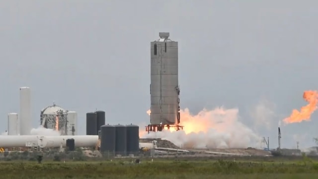 Roket Starship N4 buatan SpaceX tengah diuji coba. Foto: @NASASpaceflight/Twitter