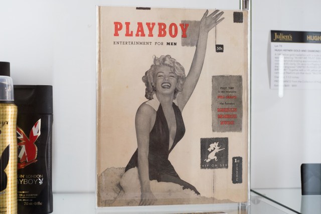 Edisi pertama Playboy yang menampilkan Marilyn Monroe. Foto: AFP/ROBYN BECK