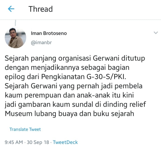 Roy Suryo Unggah Jejak Digital Dirut TVRI soal Gerwani (32987)