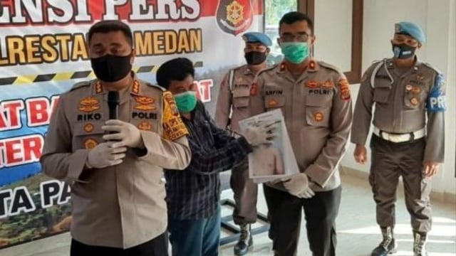 Pengungkapan kasus 1 kg sabu di Mapolrestabes Medan